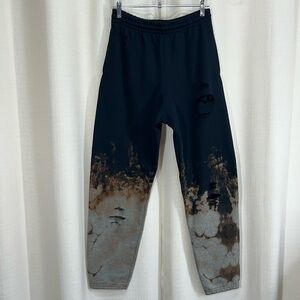 Custom bleach dyed sweatpants